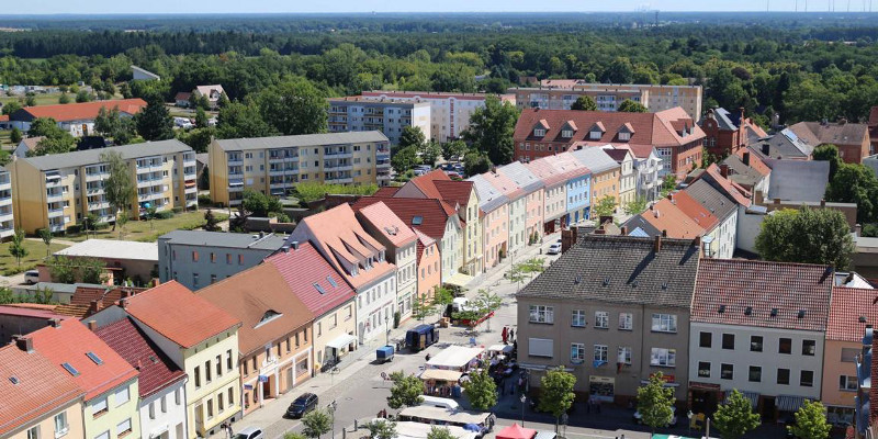 Calau: Blick von der Stadtkirche