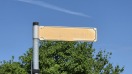 Foto: Straßenschild beschmiert/besprüht  