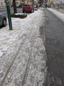 Foto: Schnee auf Radwegen 