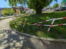 Foto: Zerstörung der Infrastruktur Ecke Wilhelmsdorfer Straße 24 