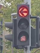 Foto: Lichtsignalanlage beklebt 