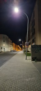 Foto: Laterne am Rewe Liedereinfahrt umgefahren  