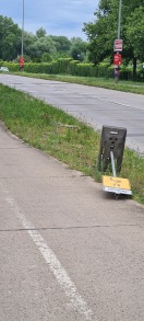 Foto: Höhe Fliedner Garagen Otto Sidow Straße - Schilder rausgerissen und umgeschmissen  