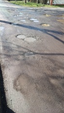 Foto: Sehr schlechter Straßenzustand 