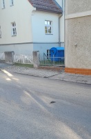 Foto: Schaden an frisch sanierten Fahrbahn 