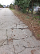 Foto: Straße aufgebrochen  