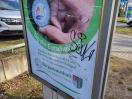 Foto: Werbetafel beschmiert 
