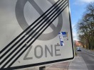 Foto: Schild beklebt 