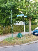 Foto: Kaputter Laternenkopf 