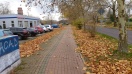 Foto: Gefährliche Bodenwelle Radweg und Lichtraumprofil Baumkrone im Konflikten Radfahrer  
