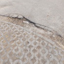 Foto: Großes Schlagloch 