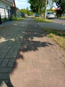 Foto: Radweg sehr uneben 