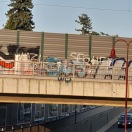 Foto: Schmiererei an Schallschutzwand Bahnunterführung 