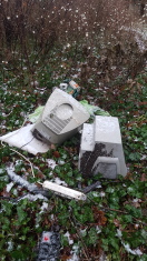 Foto: Elektromüll im Gebüsch 
