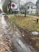 Foto: Straßenabsenkung 