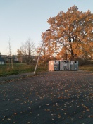 Foto: schiefe Straßenlaterne  