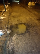 Foto: Großes Schlagloch 
