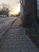Foto: Gehwegpflaster ausgehoben 