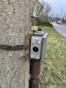 Foto: Öffnung am Anschlusskasten  