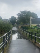 Foto: Überschwemmung Fußweg 