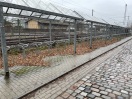 Foto: Verdreckter Fahrradunterstand 