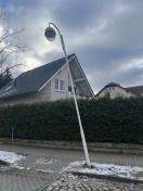 Foto: Laterne steht schief 