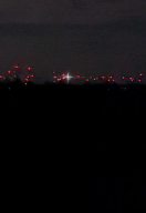 Foto: Nächtliche Lichtbelästigung zum Windpark 