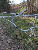 Foto: Absperrung der Bahnanlage kaputt 