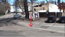 Foto: Schlechte Überführung des Radverkehrs auf die Fahrbahn 