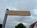 Foto: Straßenschild beschmiert 